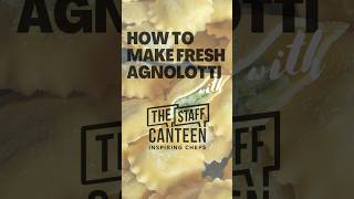 How to make fresh agnolotti pasta like a professional chef 🧑‍🍳 [upl. by Darrej]