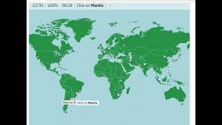 World Major Cities Seterra Quiz [upl. by Ennayelsel924]