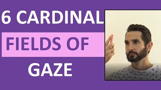 Six Cardinal Fields of Gaze Nursing  Nystagmus Eyes Cranial Nerve 346 Test [upl. by Ener]