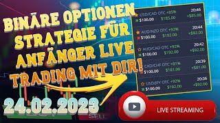 Binäre Optionen Strategie für Anfänger Live Trading mit DIR [upl. by Ayotol]