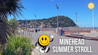 Exploring MINEHEAD in SUMMER  Promenade Walk Harbourside  Blenheim Gardens  Town Centre [upl. by Frasquito]