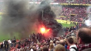 Randale  Rauchbombe  Köln  Bayern  05052012 [upl. by Eirallih445]