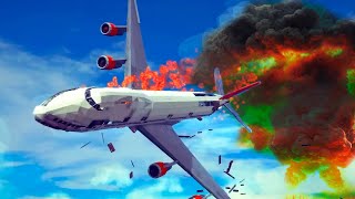 Realistic Fictional Airplane Crashes and Emergency Landings 8  Besiege [upl. by Story]