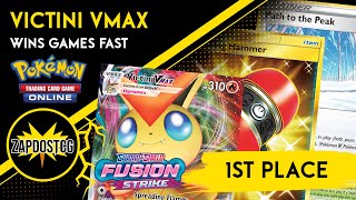 1st Place Victini VMAX Deck Is Not Afraid Of Mew VMAX Pokemon TCG [upl. by Fields]