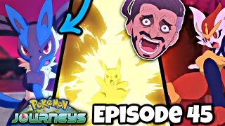 ASHS RIOLU EVOLVES INTO LUCARIO GOH CATCHES ETERNATUS  Pokémon 2019 Journeys Episode 45 Review [upl. by Amalbena838]