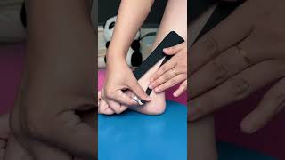 How to tape ankle stability with kinesiology tape [upl. by Innos]