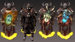 Full Malevolent Armour and all 3 Kiteshields  Lvl 90 Gear [upl. by Nnylyar490]