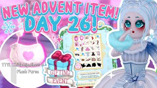 ADVENT DAY 26 OUT NOW We Get MORE TTYL Set Piece ITEMS New TTYL PURSE 🏰 Royale High ADVENT [upl. by Karlik75]