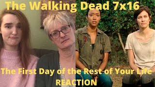 The Walking Dead Season 7 Episode 16 quotThe First Day of the Rest of Your Lifequot REACTION [upl. by Nnyla202]