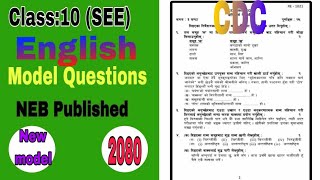 class 10th english question papersolved see Model question paper english seeclass10 [upl. by Morrie]