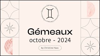 Horoscope Gémeaux ♊️ Octobre 2024 🥨 par Christine Haas [upl. by Aerdnaxela]