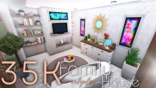 BLOXBURG 35K Family House  Roleplay House  No Gamepass [upl. by Akirat]