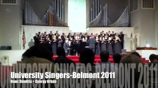 Nunc Dimittis  György Orbán  Belmont University Singers [upl. by Asnarepse]