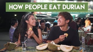 How People Eat Durian [upl. by Attenehs]