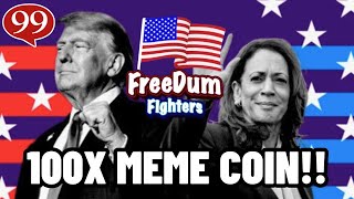 NEXT 100X CRYPTO MEME COIN PRESALE TRUMP VS KAMALA MEME COIN [upl. by Janet]