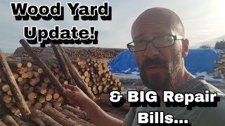 Wood Yard Update with a side of some BIG repair bills [upl. by Yerd562]