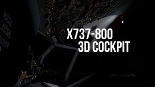 XPlane 10 x737800 v5 3D Cockpit [upl. by Doownel]