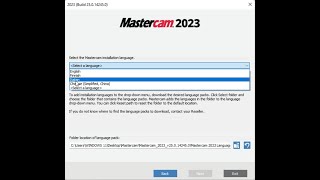 How to Install MasterCam 2023 Italian Language Pack Come installare MasterCam 2023 lingua italiana [upl. by Ytsirhc50]