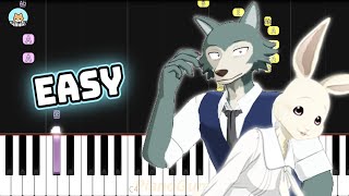 Beastars Season 2 OP  quotKaibutsuquot  YOASOBI  EASY Piano Tutorial amp Sheet Music [upl. by Lari158]