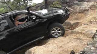 Prado 150 rock crawling at Wheeny Creek  Gees Arm South [upl. by Yllatan33]