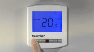 Reset your Heatmiser Slimline Thermostat [upl. by Arimat823]