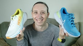 Hoka Bondi X vs Nike Invincible Run [upl. by Ordnagela]