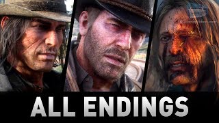 Red Dead Redemption 2  All 4 Endings Good Honor Bad Honor [upl. by Shamus]