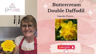 How to pipe a buttercream flower  Double Daffodil [upl. by Snah775]