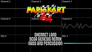 Sherbet Land SEGA Genesis Remix Bass and Percussion Mario Kart 64 [upl. by Chloette]