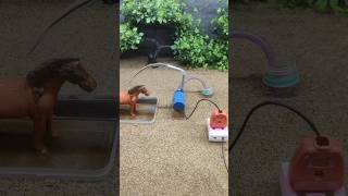 Mini tractor project mini motor water pump science project cow bathed video  159 [upl. by Alyel]