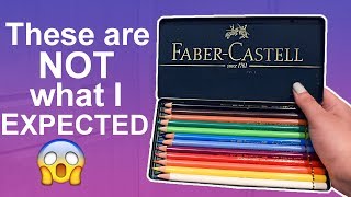 THESE PENCILS ARE NOT WHAT I EXPECTED Faber Castell Polychromos Review amp Test [upl. by Aldric753]