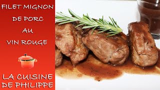 Filet mignon de porc au vin rouge [upl. by Enortna]