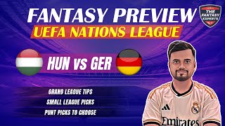 HUN vs GER Dream11 Team  Hungary vs Germany Dream11 Team  Fantasy Prediction  Kick Off 115 AM [upl. by Ricky806]