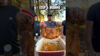 🦃 HOW I MAKE TURDUCKEN louisiana food recipe turducken cajun [upl. by Alleram]