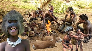 Discover The Hadzabe Tribe Unveiled  Archery Wilderness Living and Culinary Adventures [upl. by Sylvanus]