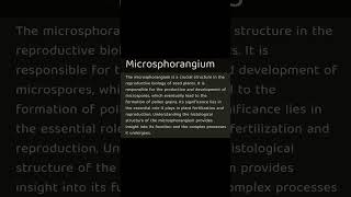 12 biology microsporangium [upl. by Aicxela]