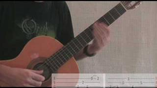 Opeth Guitar Lesson  Benighted part one [upl. by Adiaj25]