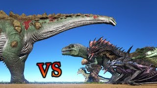 Titanosaur vs ALL OTHER CREATURES in ARK UPDATED VERSION  ARK Survival Evolved  Cantex [upl. by Teufert876]