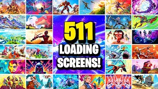 ALL Loading Screens in Fortnite 2017  2022 [upl. by Noswad]