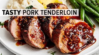 Most Flavorful PORK TENDERLOIN with Honey Garlic Glaze [upl. by Diva]