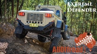 Land Rover Defender 110 Extreme on Portal Axles and Rear Steer  ALLOFFROAD 80 [upl. by Aehsan]