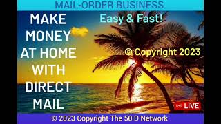 MAILING FLYERS Make Money Mailing Postcards Direct Mail Order Business Opportunity Home Business EZ [upl. by Brook767]