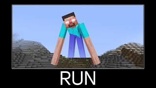 Minecraft wait what meme part 485 scary Herobrine [upl. by Hatfield827]