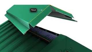 How to install a metal roof ridge cap for Unions MasterRib panel [upl. by Caz]