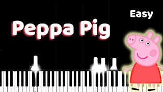 Peppa Pig Theme Song  Easy Piano Tutorial [upl. by Ettennaej961]