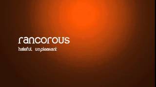 English Word Meaning  rancorous [upl. by Oilicec499]