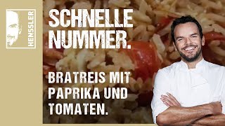 Schnelles BratreisRezept mit Paprika und Tomaten von Steffen Henssler [upl. by Aicilef620]