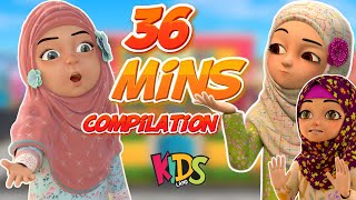 Raiqa Aur Areeba Compilation  Kaneez Fatima Cartoon  Urdu Islamic Cartoon Series  3D Animation [upl. by Darryl348]