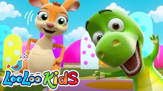 Jump and Bounce with the Kangaroo and Zigaloo Official Video  S4EP38 Dance Along  LooLoo Kids [upl. by Aner]