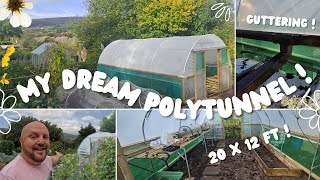 Creating the perfect undercover growing space  First Tunnels  Polytunnel Guttering [upl. by Alahsal]